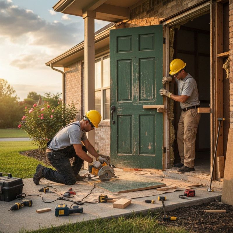 Brick Front Entrance Repair detail